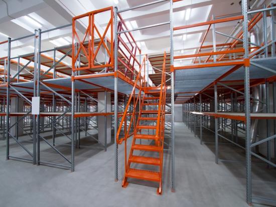 Mezznine racks